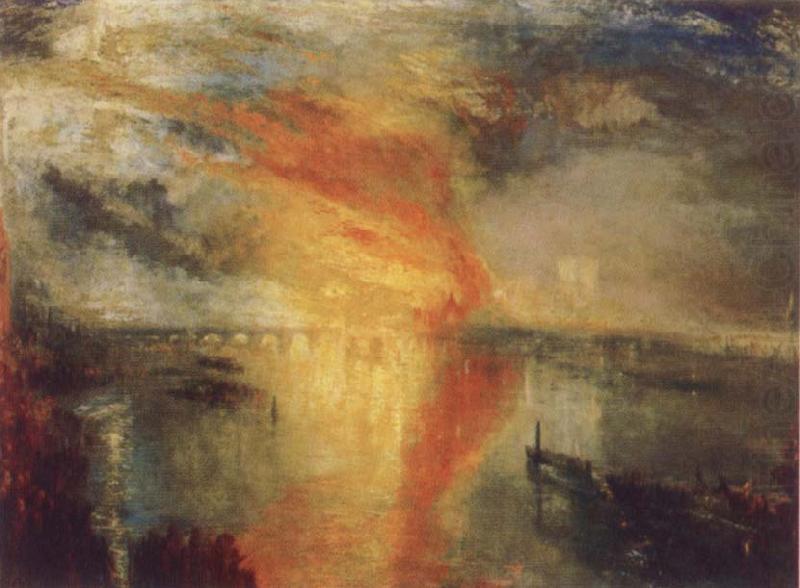 Joseph Mallord William Turner THed Burning of the Houses of Lords and Commons,16 October,1834 china oil painting image